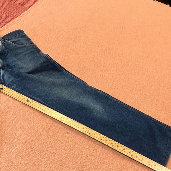 Vintage Wrangler W35L29.25 Men's Blue Bootcut Jeans - Picture 8 of 16
